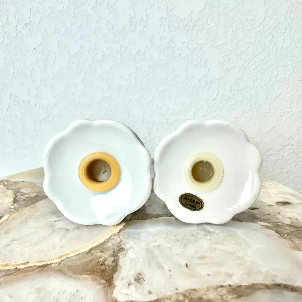Vintage Oleg CaSalt and Pepper Shakers  White, Elegant, Classic-with Stoppers - Picture 4 of 6